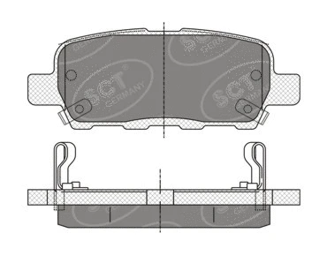 Kit de plaquettes de frein, frein à disque SCT - MANNOL SP 339 PR