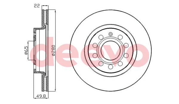 Disque de frein DEEVO BD16640