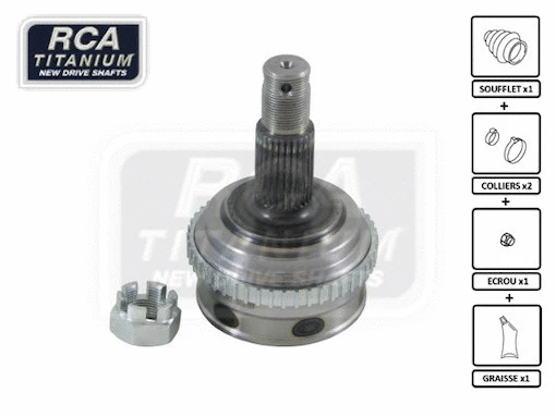 Jeu de joints, arbre de transmission RCA FRANCE FI08A