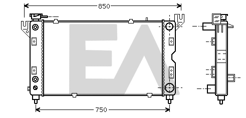 Radiateur, refroidissement du moteur EACLIMA 31R12007