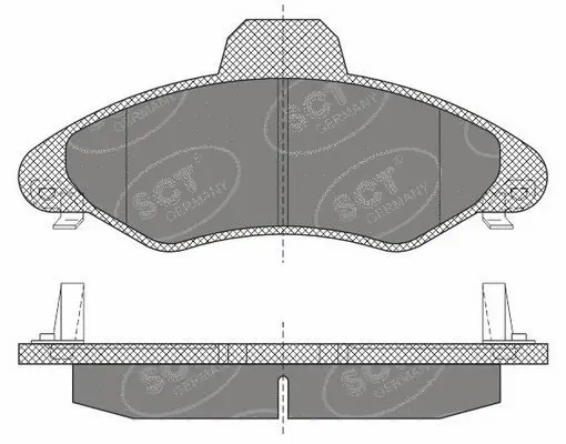 Kit de plaquettes de frein, frein à disque SCT - MANNOL SP 614 PR