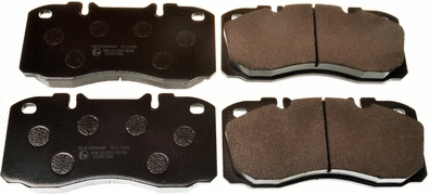 Kit de plaquettes de frein, frein à disque DENCKERMANN B111055