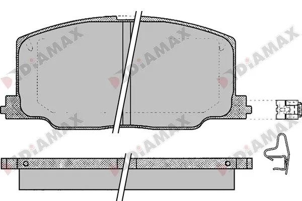 Kit de plaquettes de frein, frein à disque DIAMAX N09727