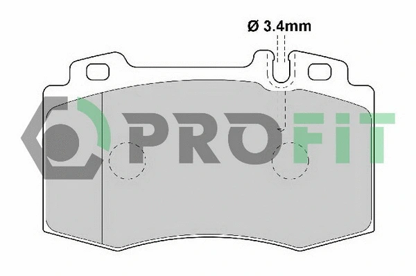Kit de plaquettes de frein, frein à disque PROFIT 5000-1661 C