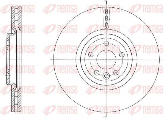 Disque de frein REMSA 61758.10