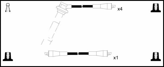 Kit de câbles d'allumage LEMARK HOES274