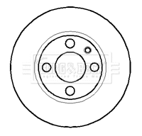 Disque de frein BORG & BECK BBD5844S