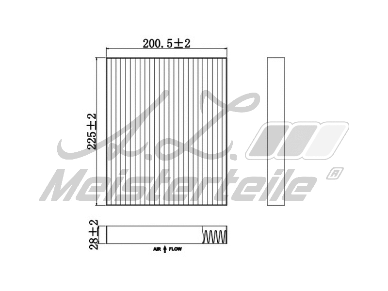 Filtre, air de l'habitacle A.Z. Meisterteile AZMT-41-010-1685