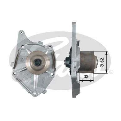 Pompe à eau, refroidissement du moteur GATES-SEA GWP-0273