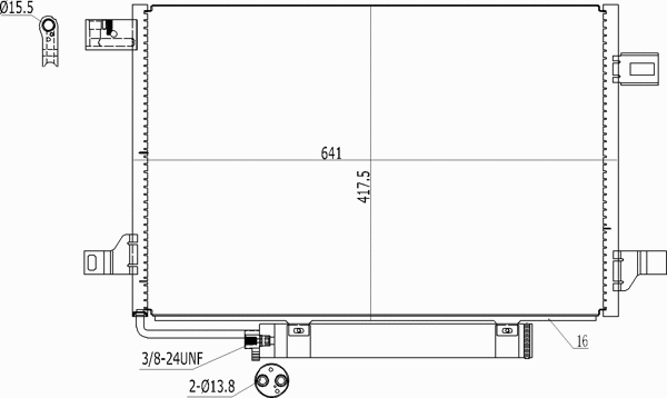 Condenseur, climatisation HART 611 283