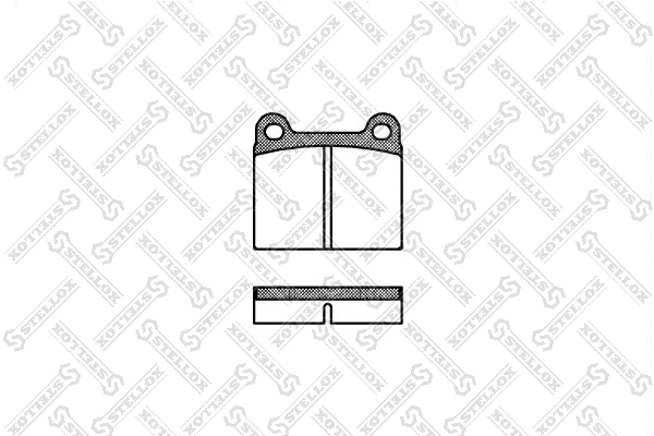 Kit de plaquettes de frein, frein à disque STELLOX 017 000-SX