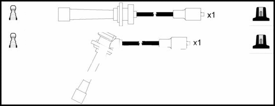 Kit de câbles d'allumage LEMARK HOES920