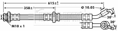 Flexible de frein BORG & BECK BBH7137