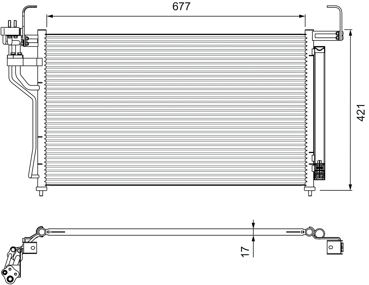 Condenseur, climatisation VALEO 814400