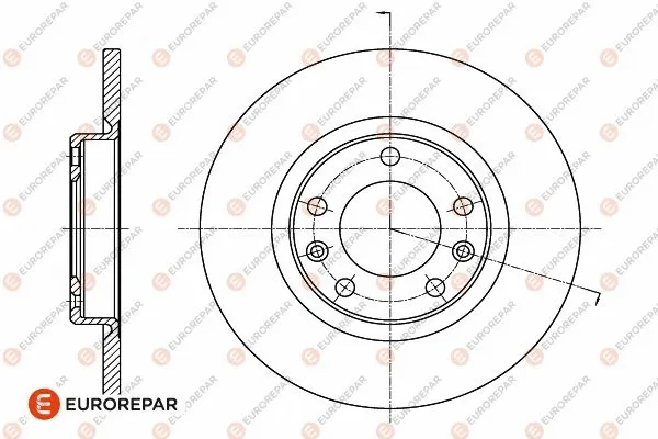 Disque de frein EUROREPAR 1642776380