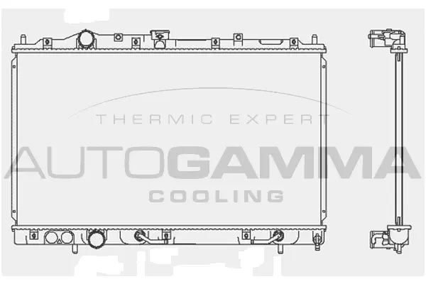Radiateur, refroidissement du moteur AUTOGAMMA 103958