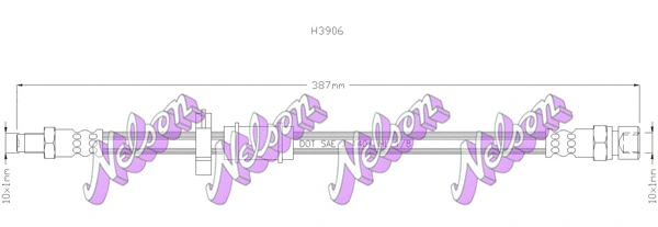 Flexible de frein KAWE H3906