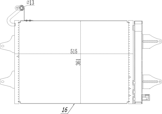 Condenseur, climatisation HART 603 518