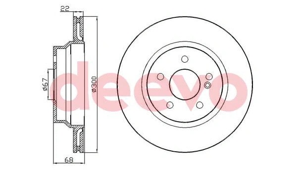 Disque de frein DEEVO BD15620