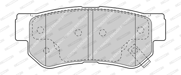 Kit de plaquettes de frein, frein à disque FERODO FDB1606-D