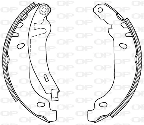 Jeu de mâchoires de frein OPEN PARTS BSA2089.00