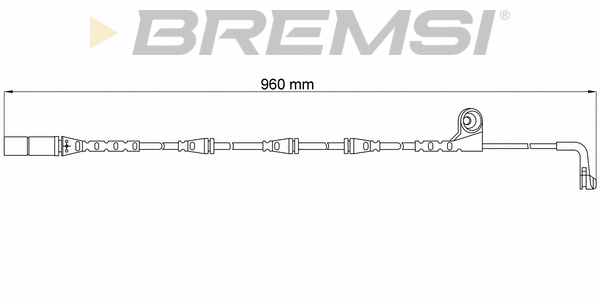 Contact d'avertissement, usure des plaquettes de frein BREMSI WI0641