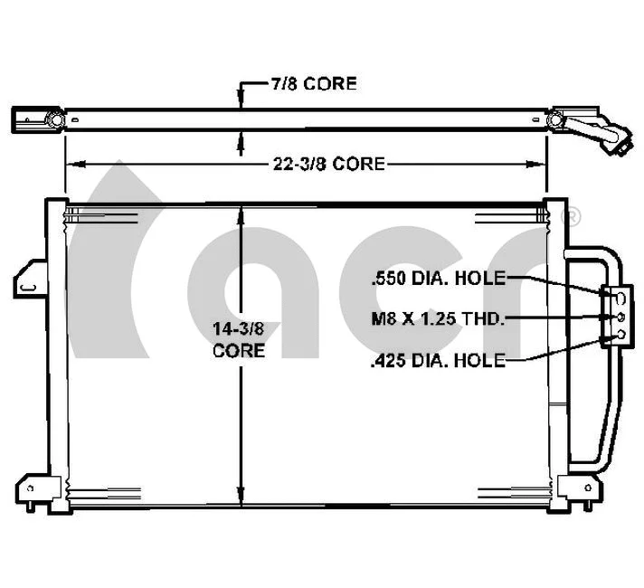 Condenseur, climatisation ACR 300157