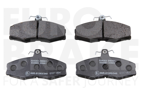 Kit de plaquettes de frein, frein à disque EUROBRAKE 5502224303