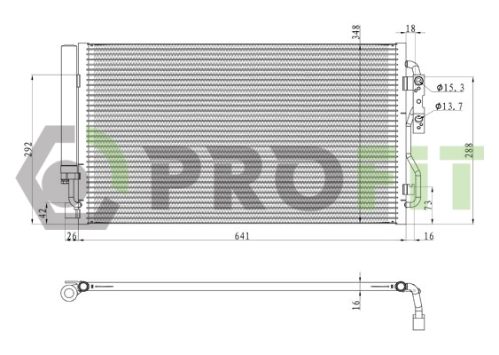 Condenseur, climatisation PROFIT 1770-0067