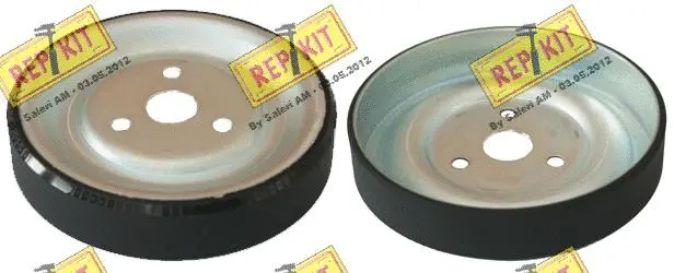 Poulie renvoi/transmission, courroie trapézoïdale à nervures REPKIT RKT3407