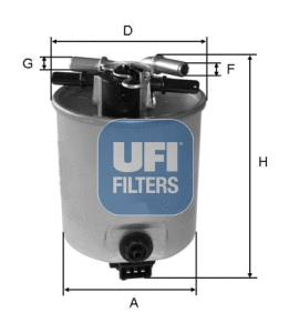 Filtre à carburant UFI 55.393.00