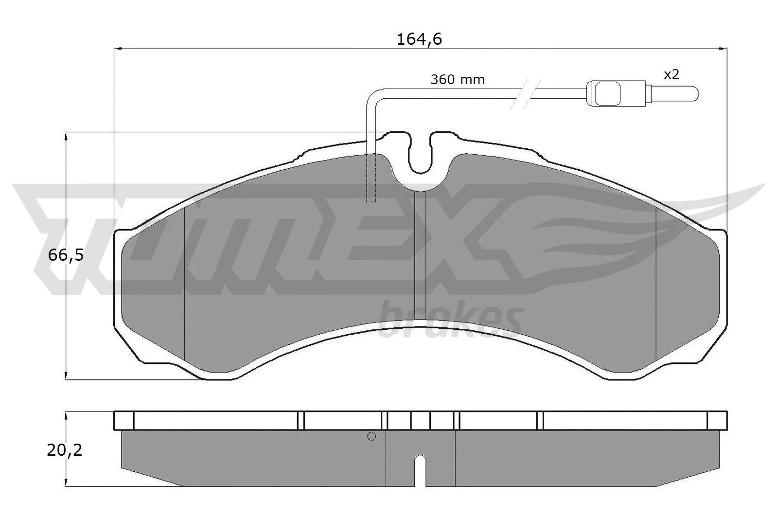 Kit de plaquettes de frein, frein à disque TOMEX Brakes TX 11-111