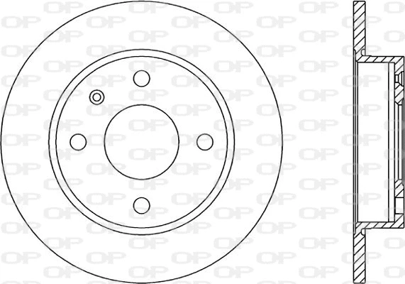 Disque de frein OPEN PARTS BDA1175.10