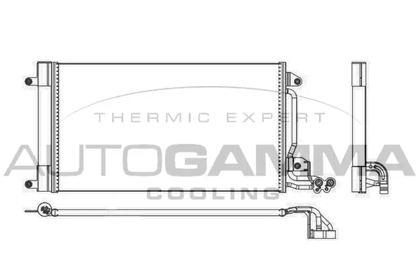 Condenseur, climatisation AUTOGAMMA 105463