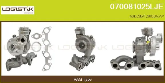 Turbocompresseur, suralimentation LGK 070081025LJE