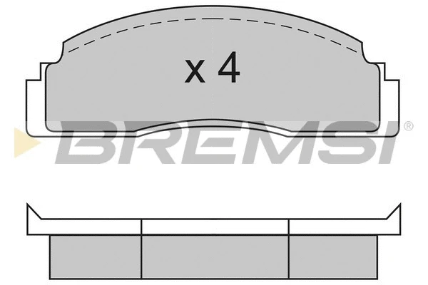 Kit de plaquettes de frein, frein à disque BREMSI BP2104