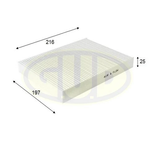 Filtre, air de l'habitacle G.U.D. GCF2043