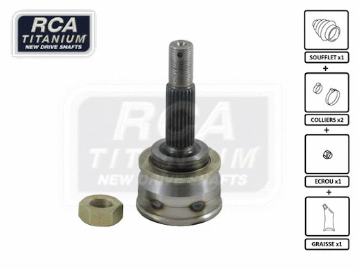 Jeu de joints, arbre de transmission RCA FRANCE NI814