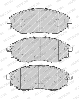 Kit de plaquettes de frein, frein à disque FERODO FDB4304-D