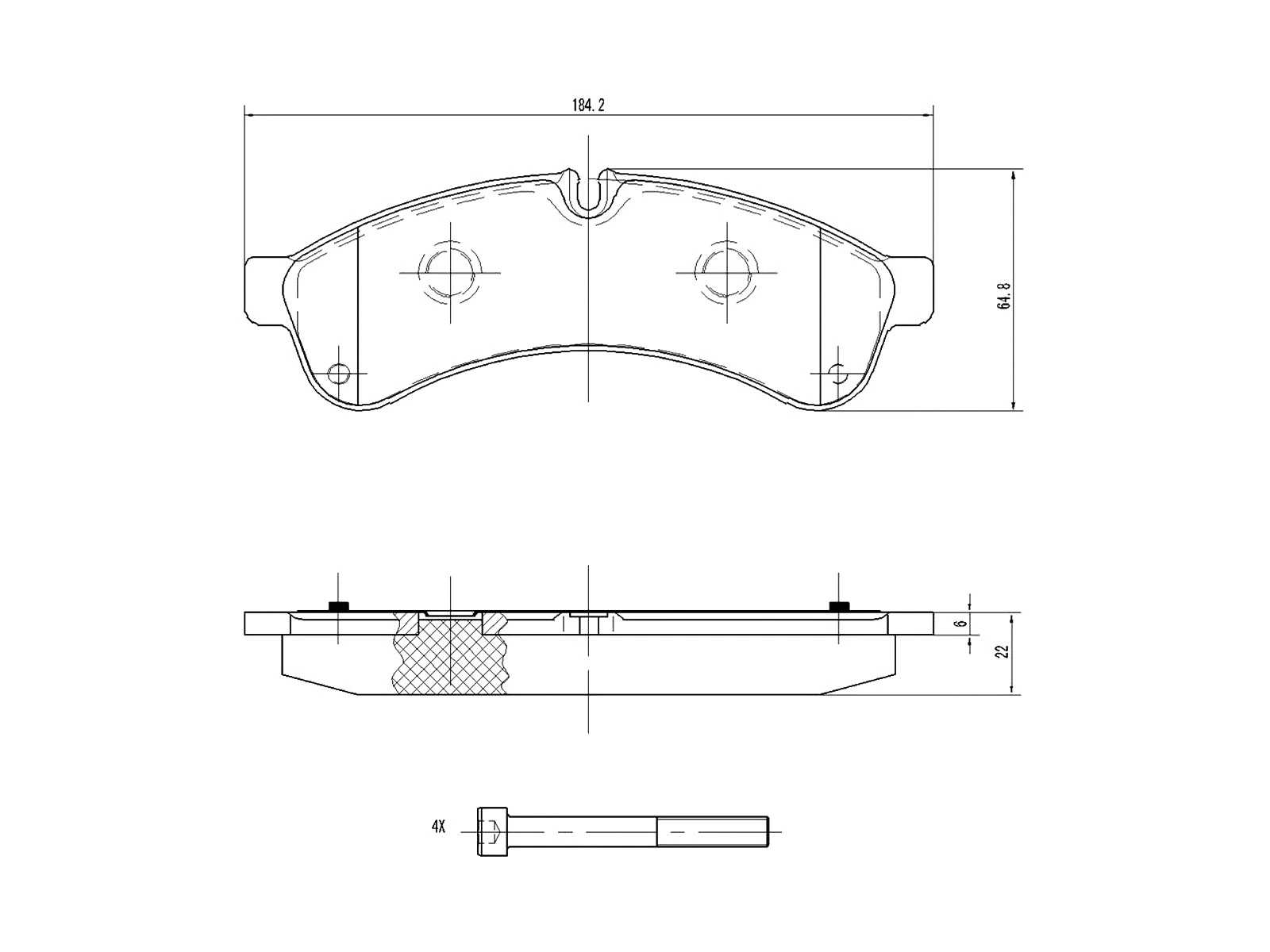 Kit de plaquettes de frein, frein à disque A.Z. Meisterteile AZMT-44-022-1470