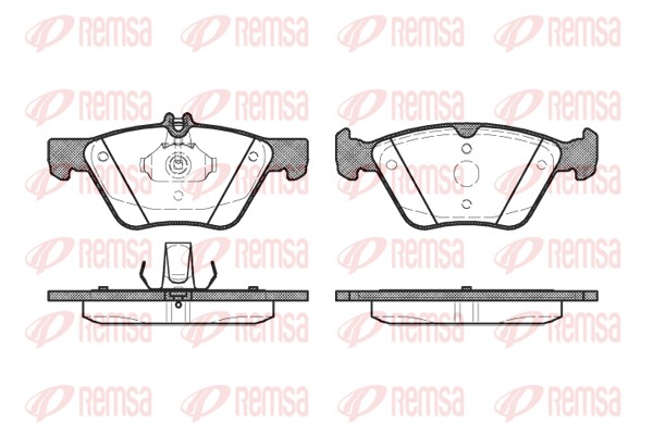 Kit de plaquettes de frein, frein à disque REMSA 0601.20