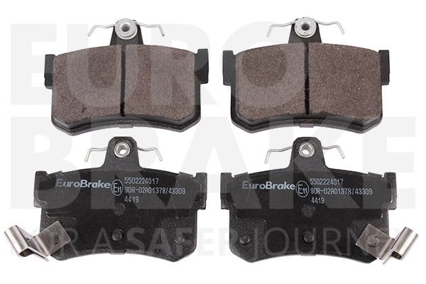 Kit de plaquettes de frein, frein à disque EUROBRAKE 5502224017