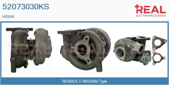 Turbocompresseur, suralimentation REAL 52073030KS