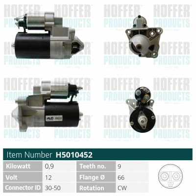 Démarreur HOFFER H5010452