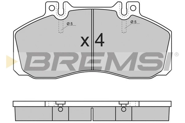 Kit de plaquettes de frein, frein à disque BREMSI BP7289