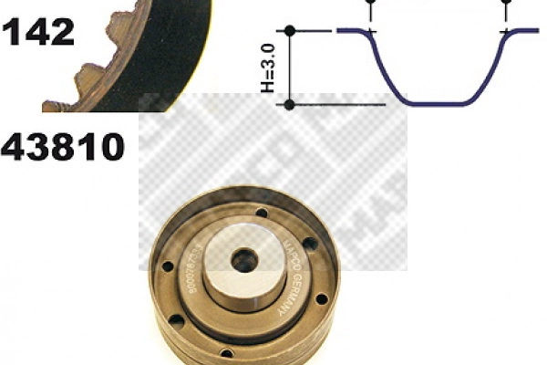 Kit de courroie crantée MAPCO 23810