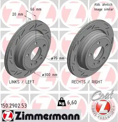 Disque de frein ZIMMERMANN 150.2902.53