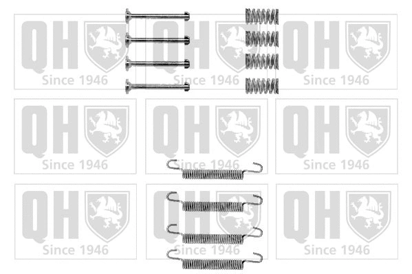 Kit d'accessoires, mâchoires de frein de stationnement QUINTON HAZELL BFK346