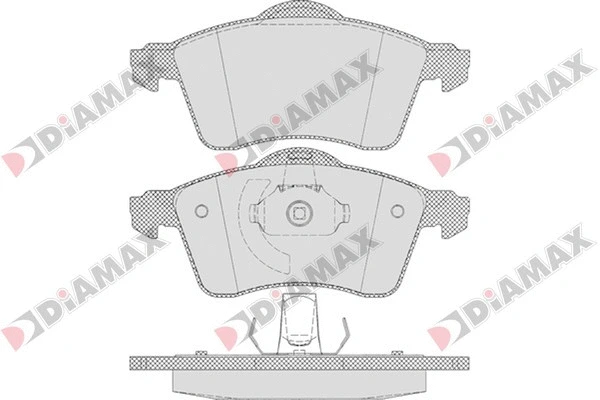 Kit de plaquettes de frein, frein à disque DIAMAX N09559