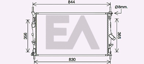 Radiateur, refroidissement du moteur EACLIMA 31R22102